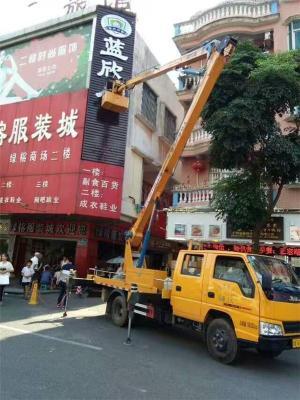 戶外廣告安裝廣東東莞高空吊籃車出租公司